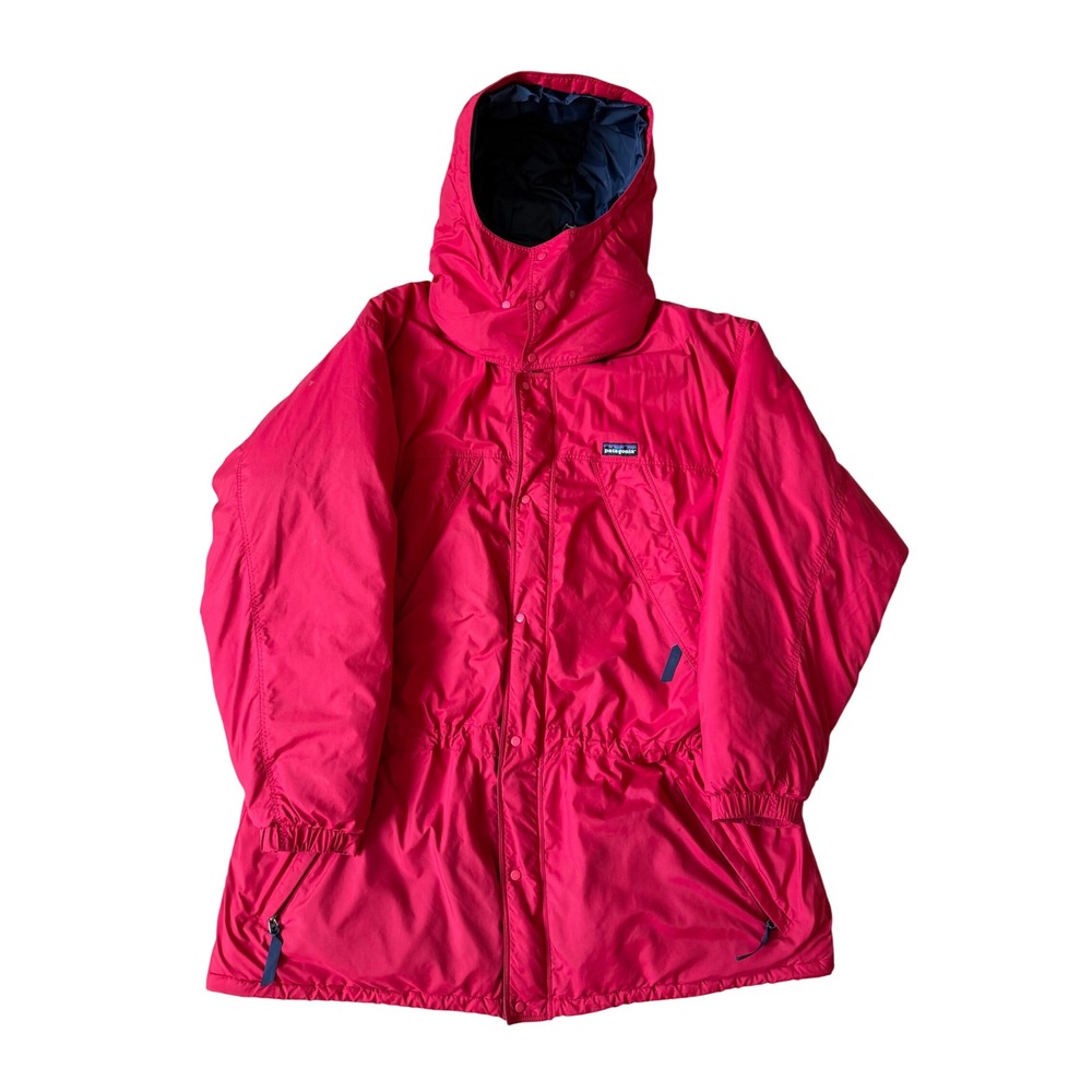 Vintage Patagonia Men's Jacket Insulated Hooded Red Gorpcore 90s XXL